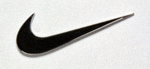 知名体育品牌 Nike  swoosh 标志